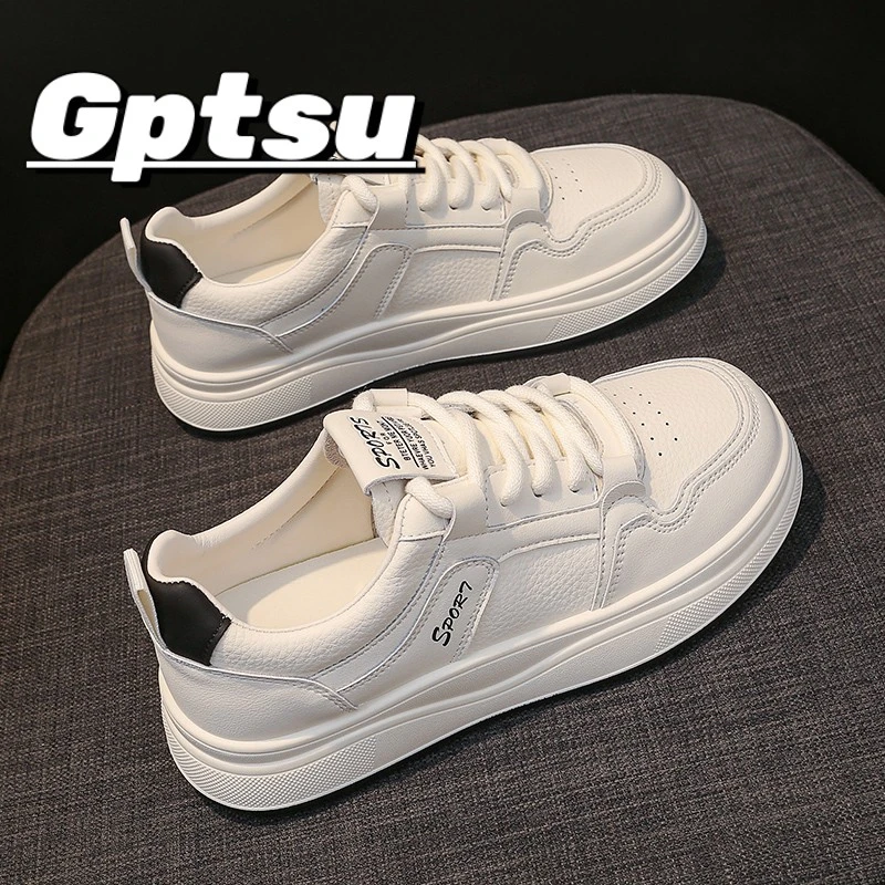 GPTSu踩屎感小白鞋女春秋季时尚百搭新款百搭运动板鞋防滑防水鞋