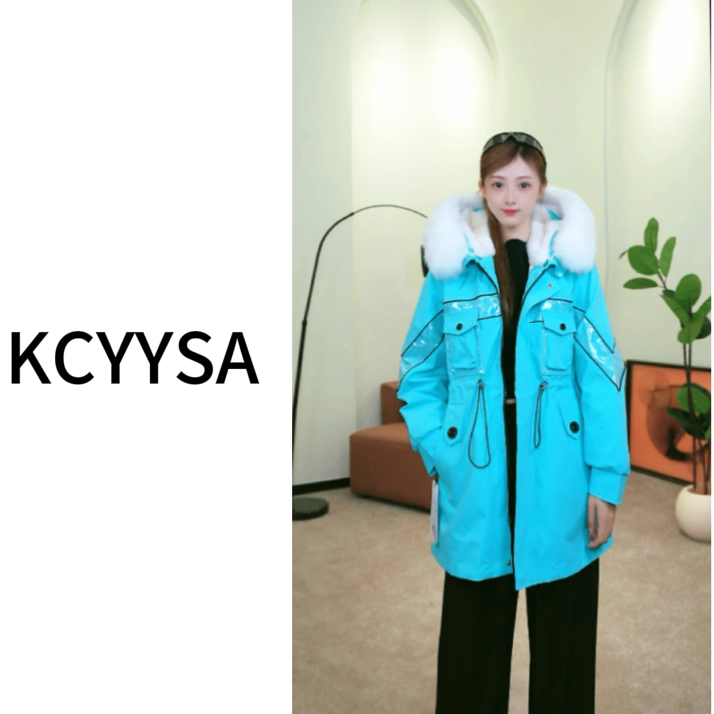 KCYYSA冬季加厚中长款百搭减龄派克服大毛领OKQ6CC51007/51006