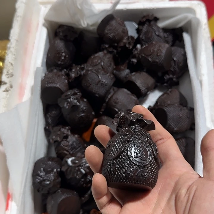 木黑檀木8钱袋一个
