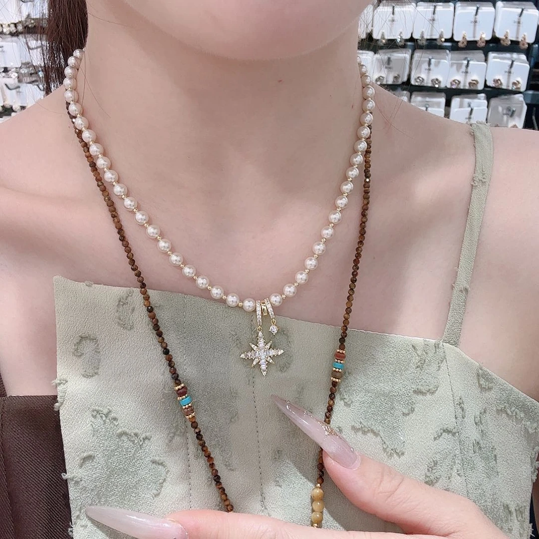 锆石铜合金925银项链