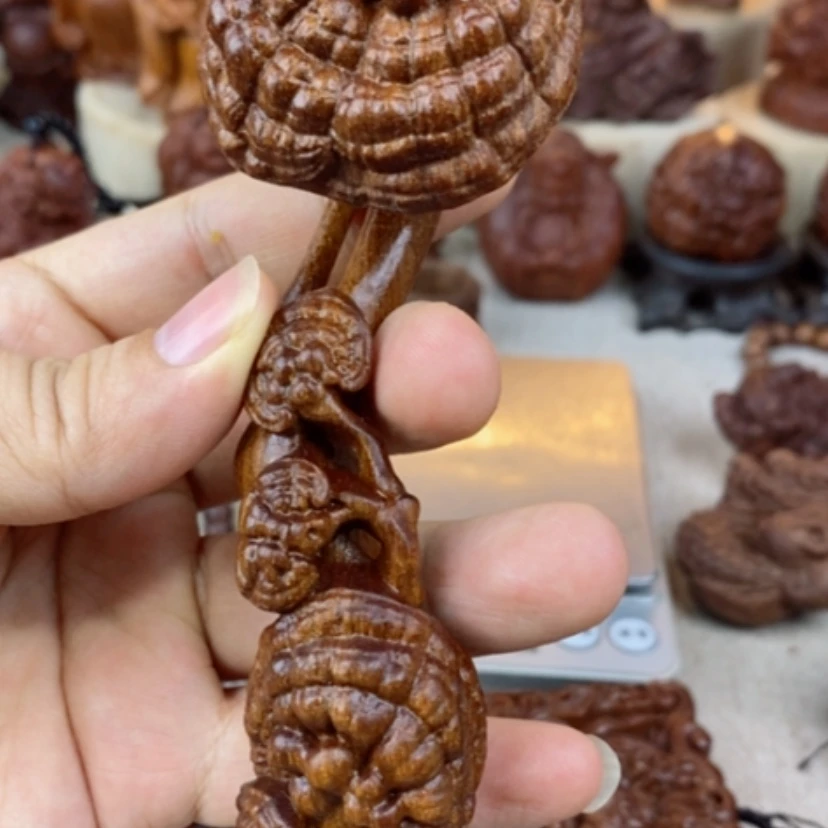 【闪购商品】贡木如意灵芝木雕