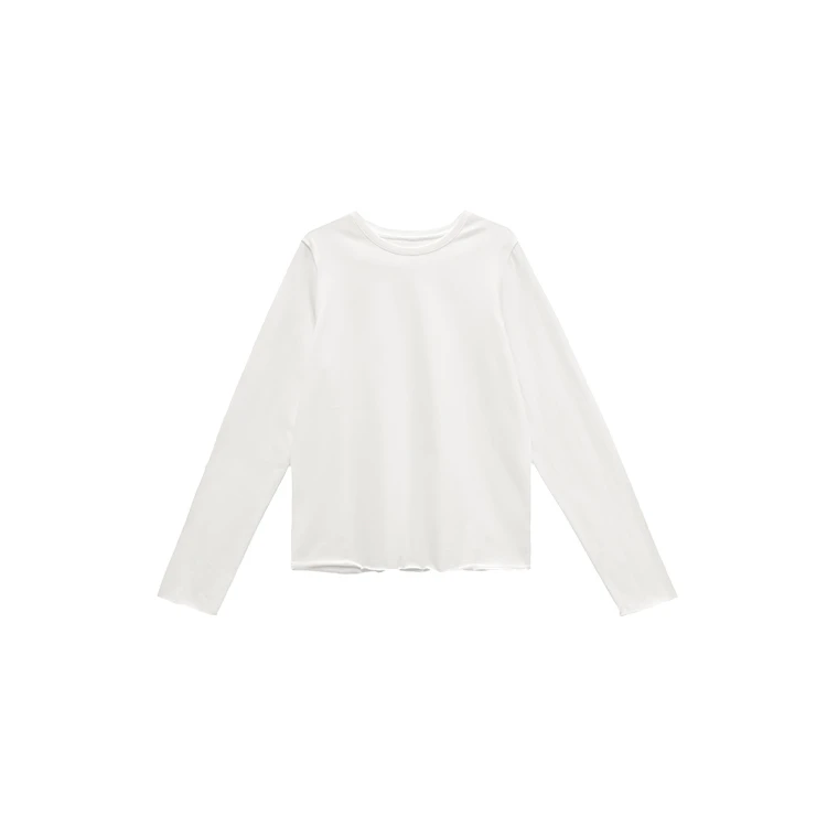 OSCAR&STELLA【简白】圆领宽松纯色长袖T恤 187 4272