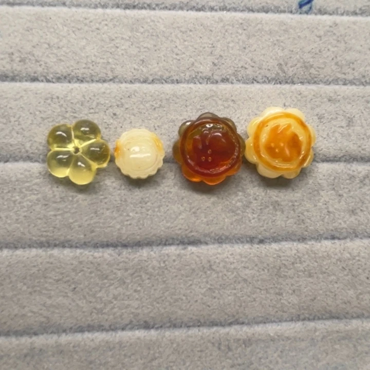 裸石琥珀未镶嵌海***奥天然蜜蜡配件