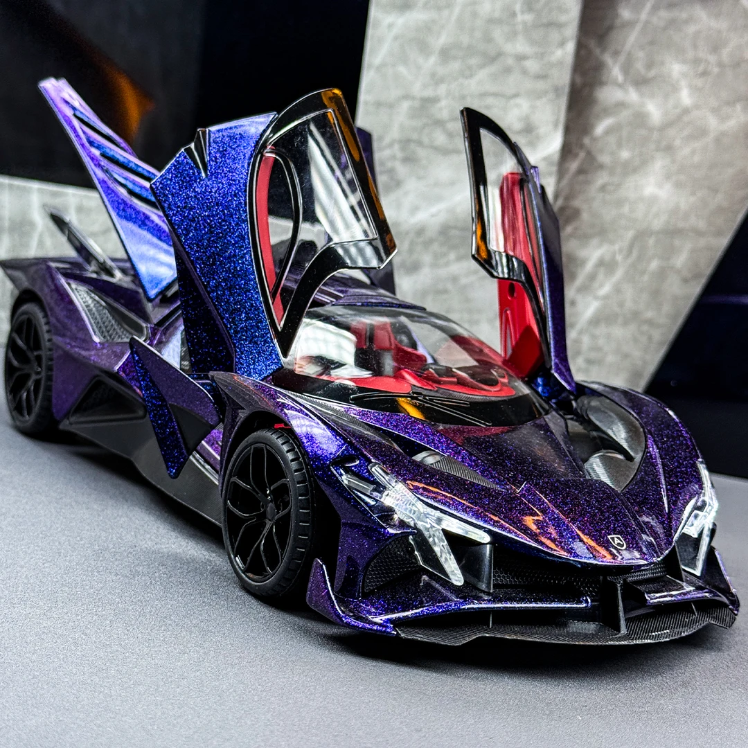 大号阿波罗太阳神EVO合金车模男孩赛车玩具仿真汽车模型收藏摆件