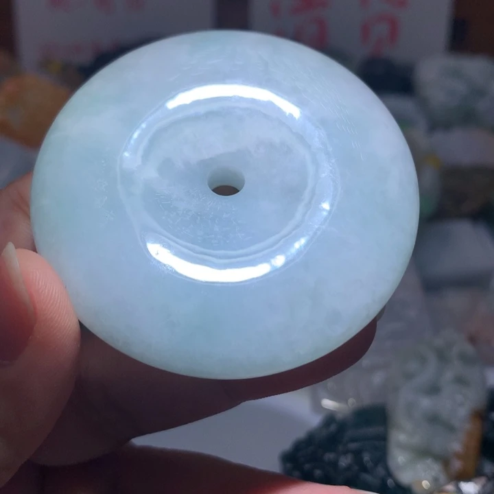 翡翠未镶嵌颈饰保真天然A货翡翠
