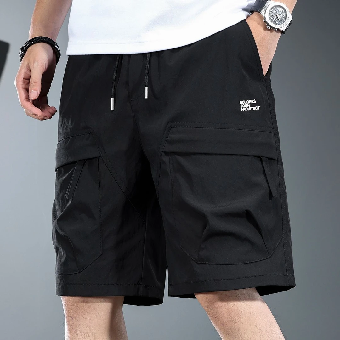 男士夏季休闲户外工装暑期出游穿搭抽绳短裤