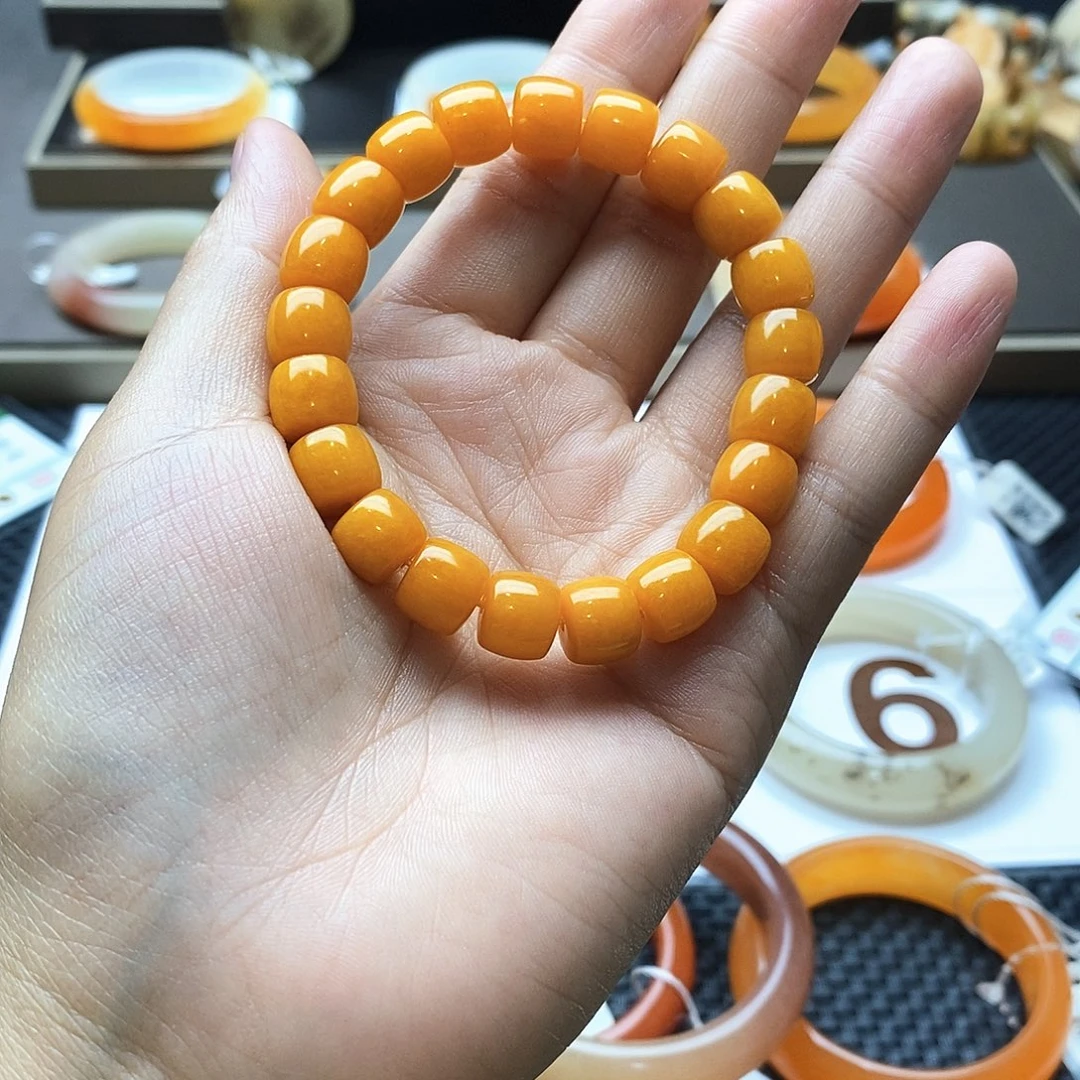 石英质玉（黄龙玉）未镶嵌手镯