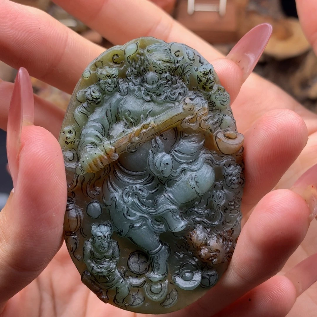 海***色定制翡翠未镶嵌翡翠