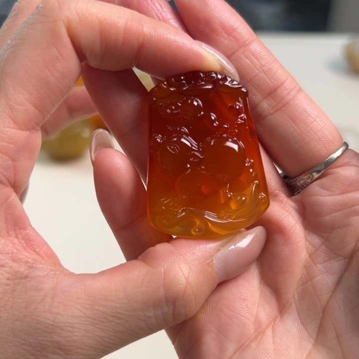 玛瑙/玉髓吊坠(不含链)未镶嵌