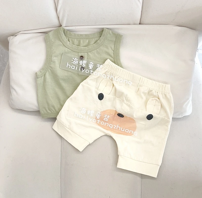 【断码！清仓！】夏季宝宝背心短裤套装