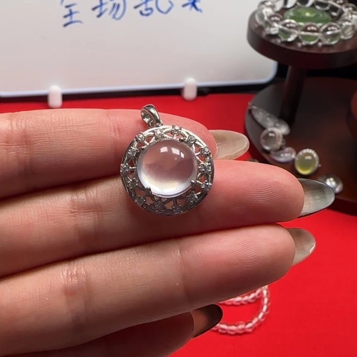 颈饰银S925镶嵌紫晶水晶