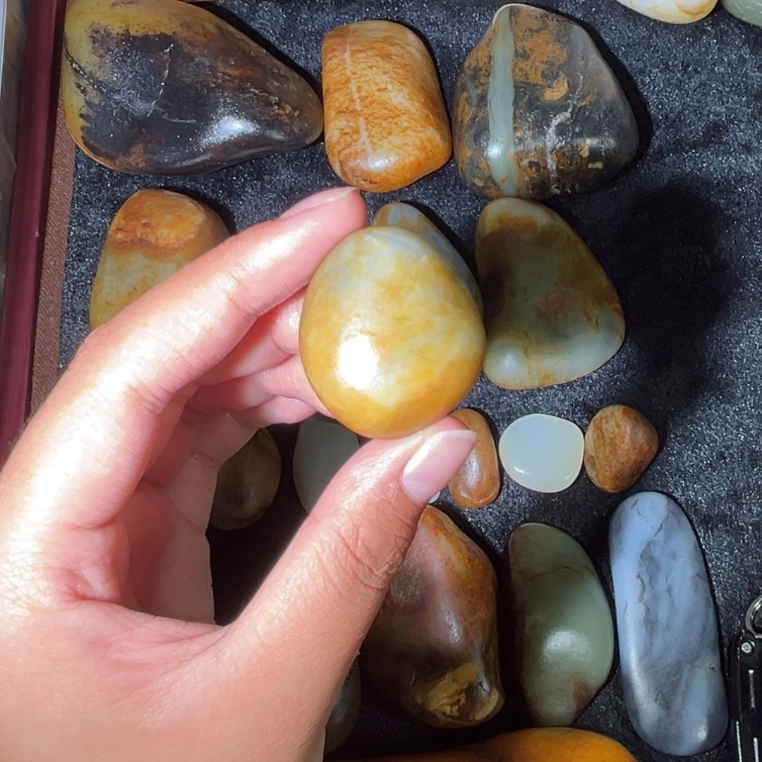 和田玉未镶嵌挂件27.4