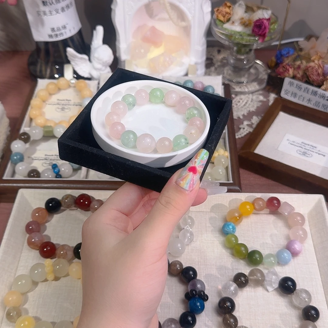 水晶手链合金天然水晶手串多样性发其一