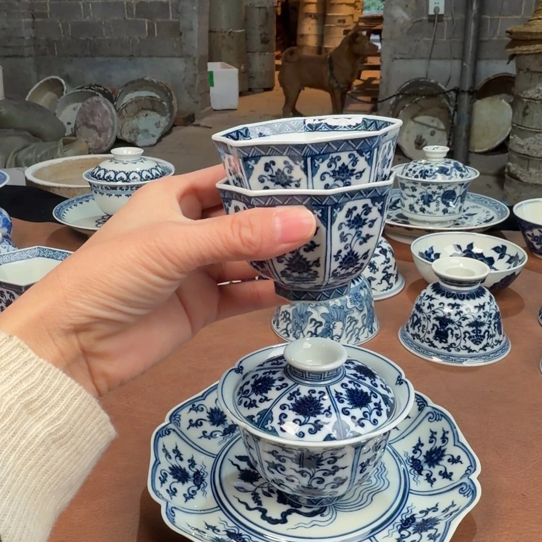 羊***头景德镇陶瓷手工手绘