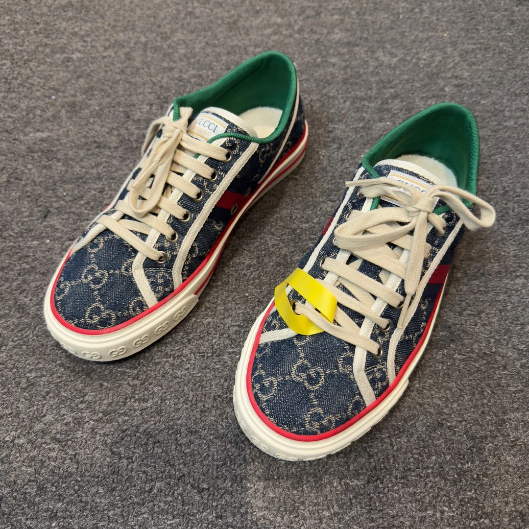 99新 GUCCI/古驰 经典牛仔满印 板鞋 38码/2910