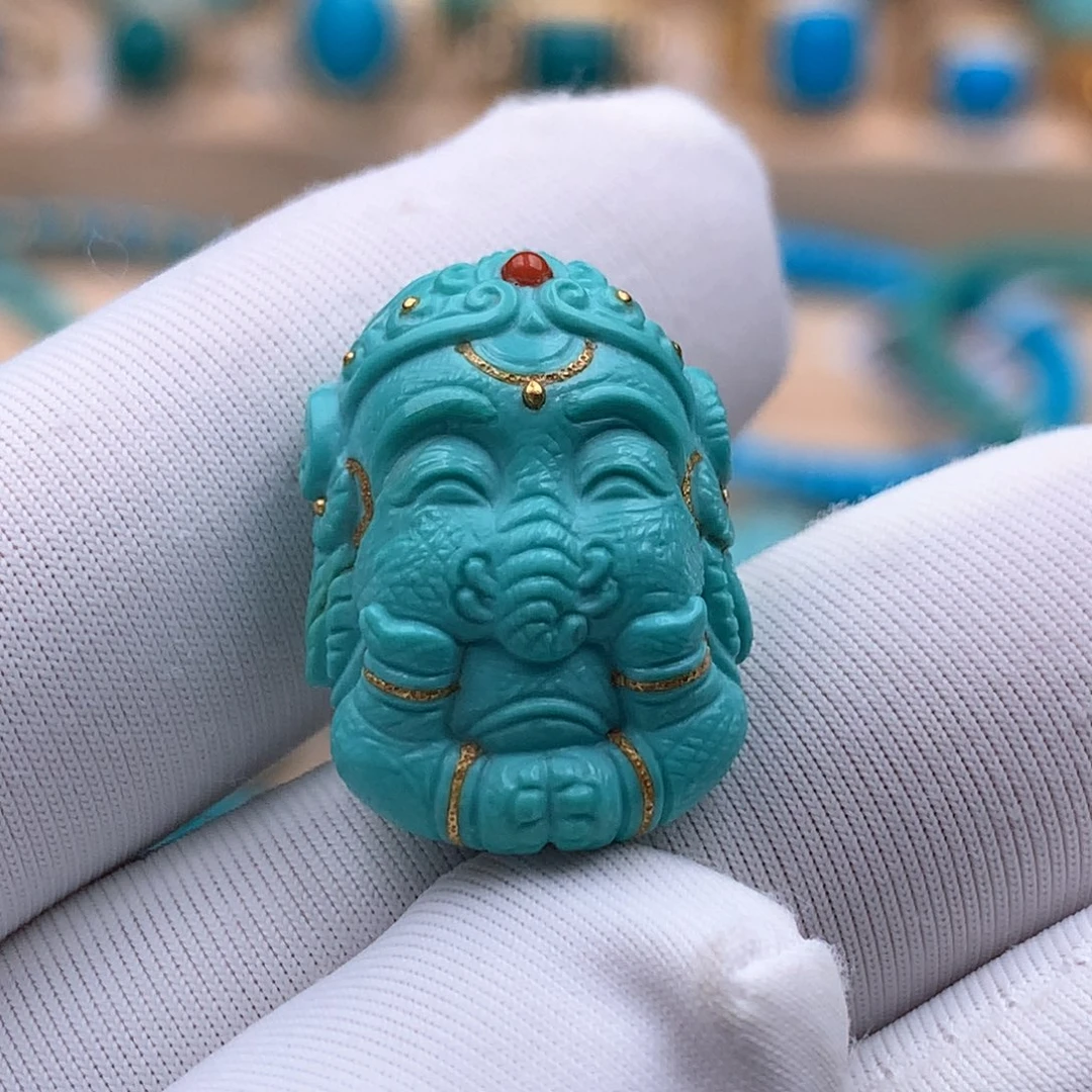 未镶嵌绿松石珠宝奇石