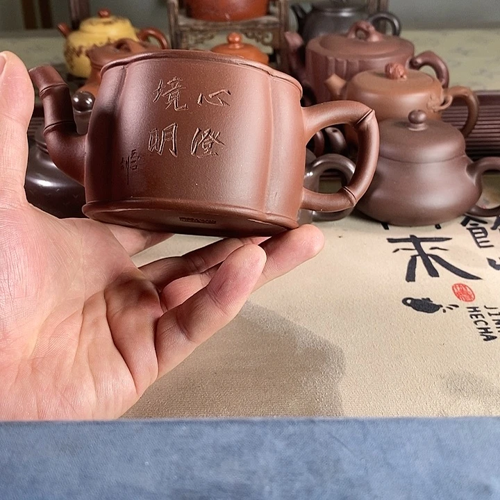 茶壶段泥紫砂的微瑕