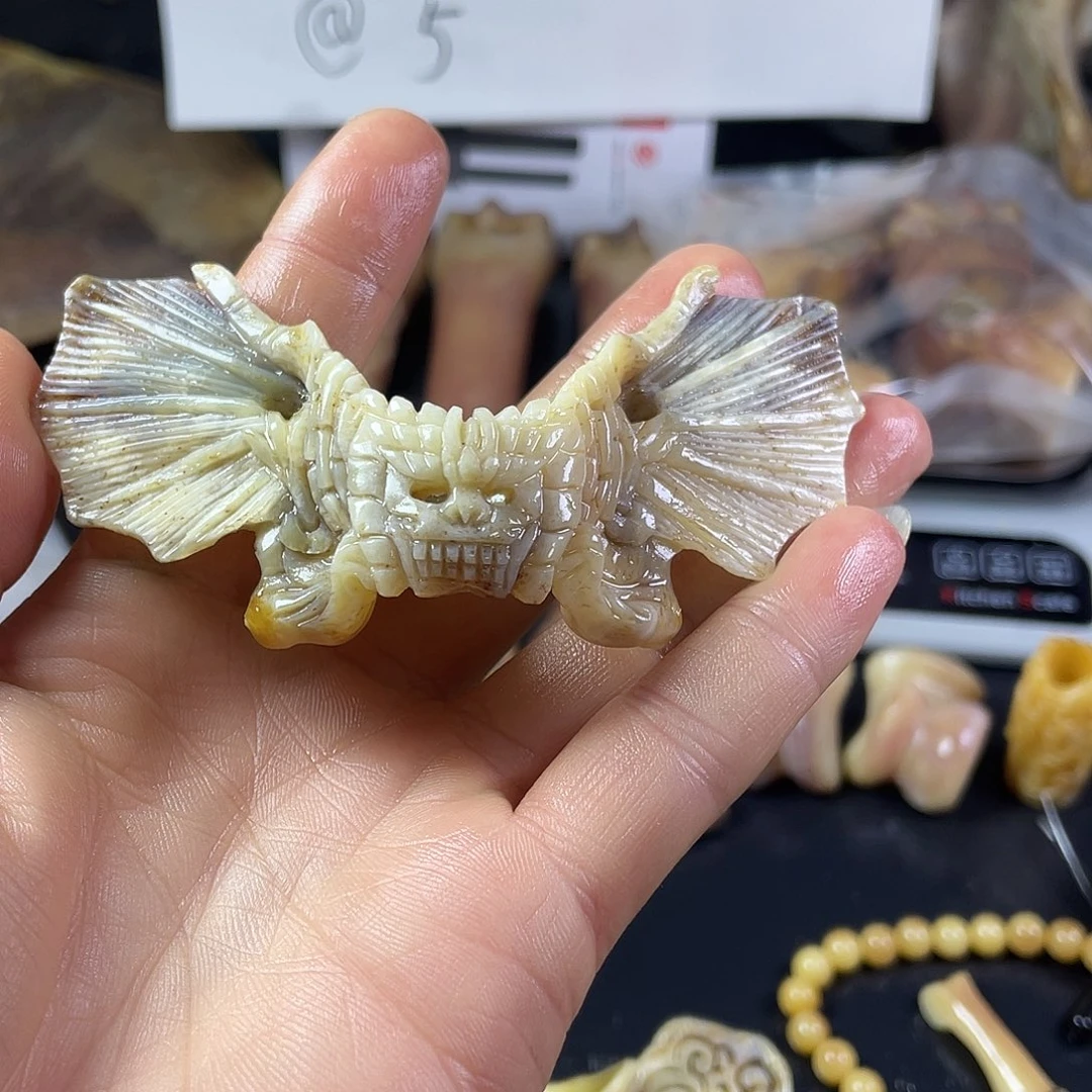 ****P手串/手链驼骨蝴蝶骨雕刻