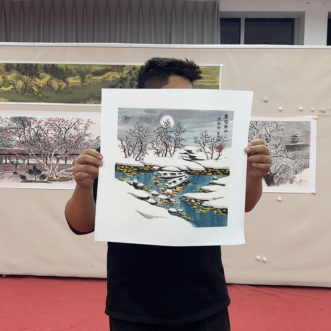 国画张郎郎老师艺术精品