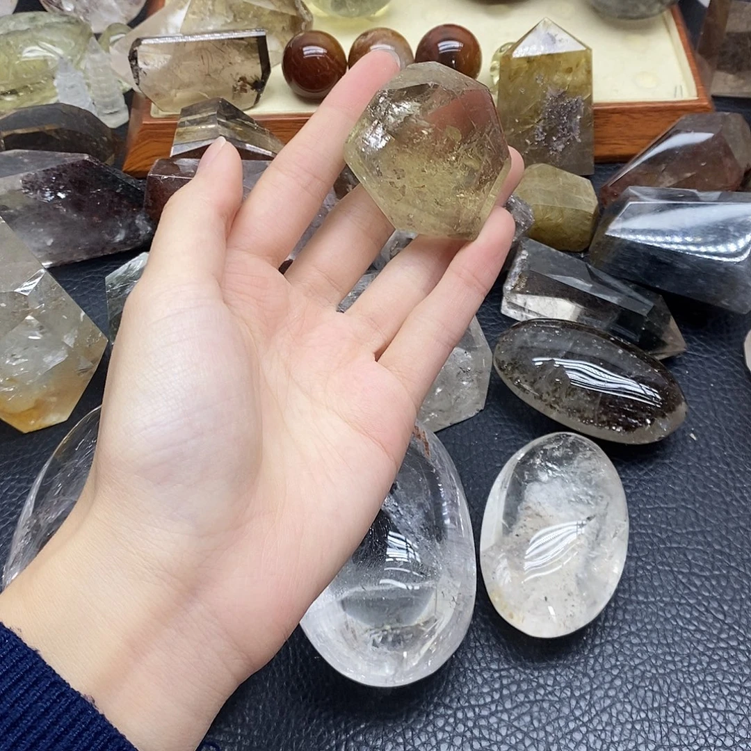 未镶嵌水晶珠宝半成品24水晶石