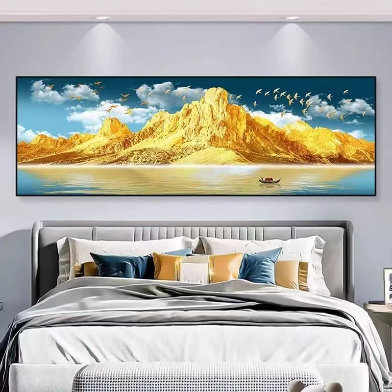 卧室床头房间酒店主卧装饰画床头画卧室轻奢挂画床头朝西轻奢挂画