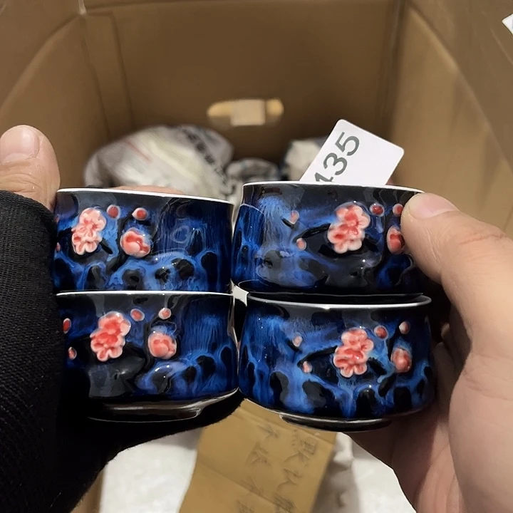 瓷片茶摆件工艺品摆件666