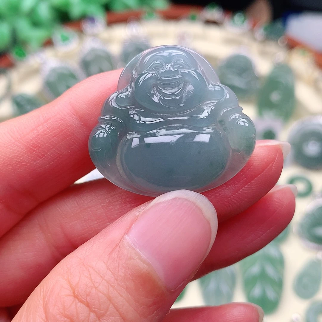 翡翠未镶嵌项链吊坠