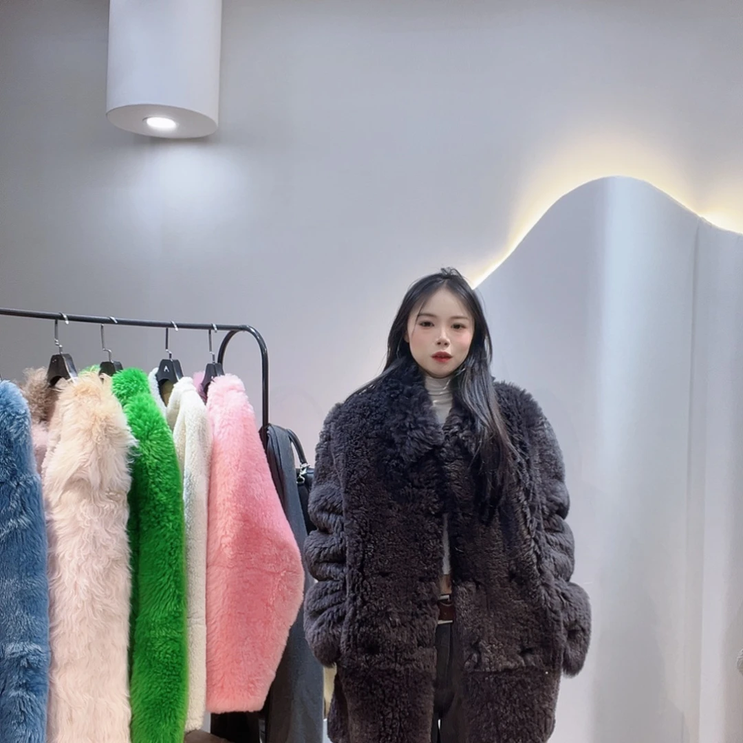 颜***语真皮皮毛一体外套222-166