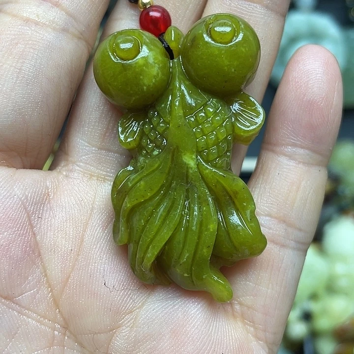 未镶嵌岫玉吊坠吊坠