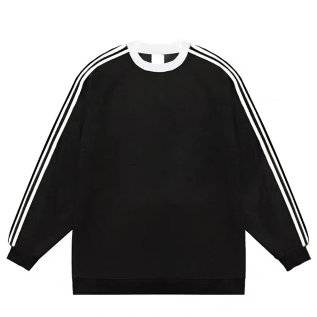 [胖鹅张]掉毛！侧边条纹圆领宽松上衣 #965[实物以直播间展示为准]