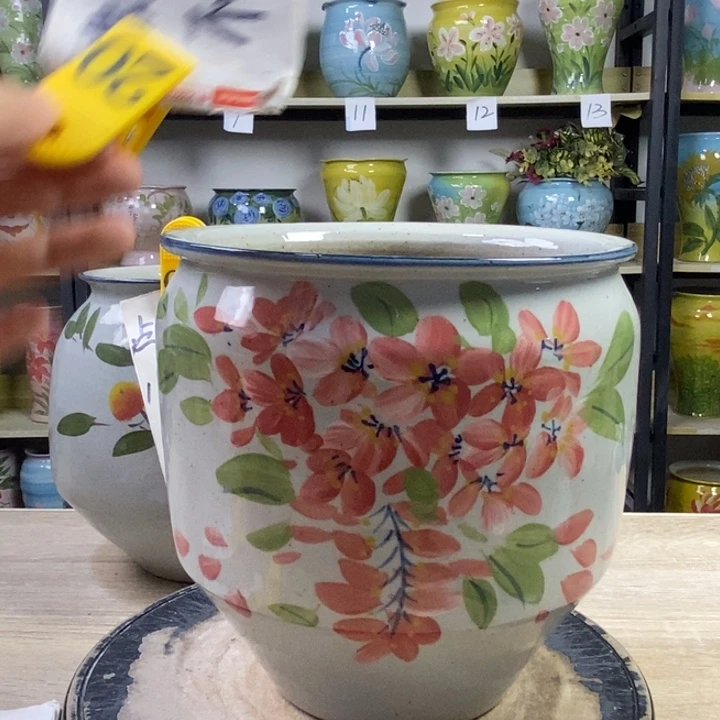 景德镇高温陶瓷花盆