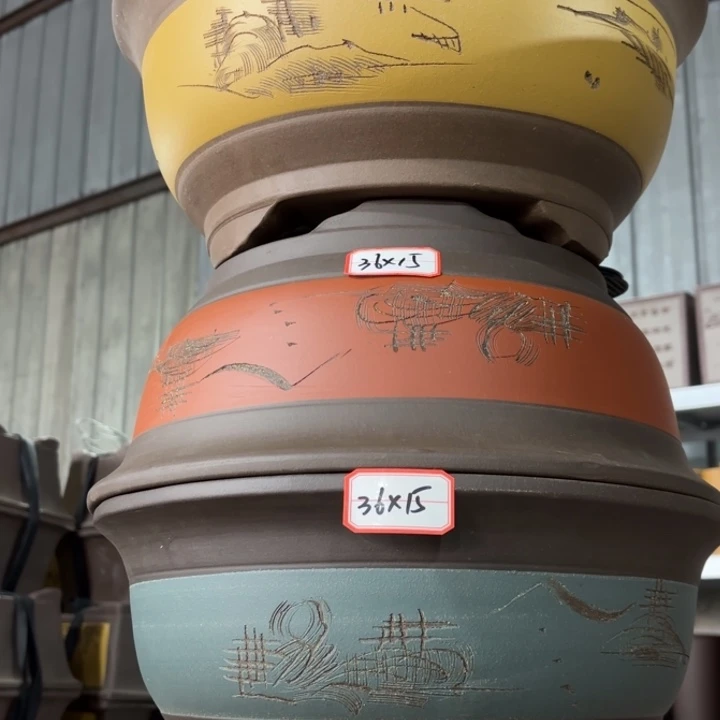 紫砂花盆        100-3