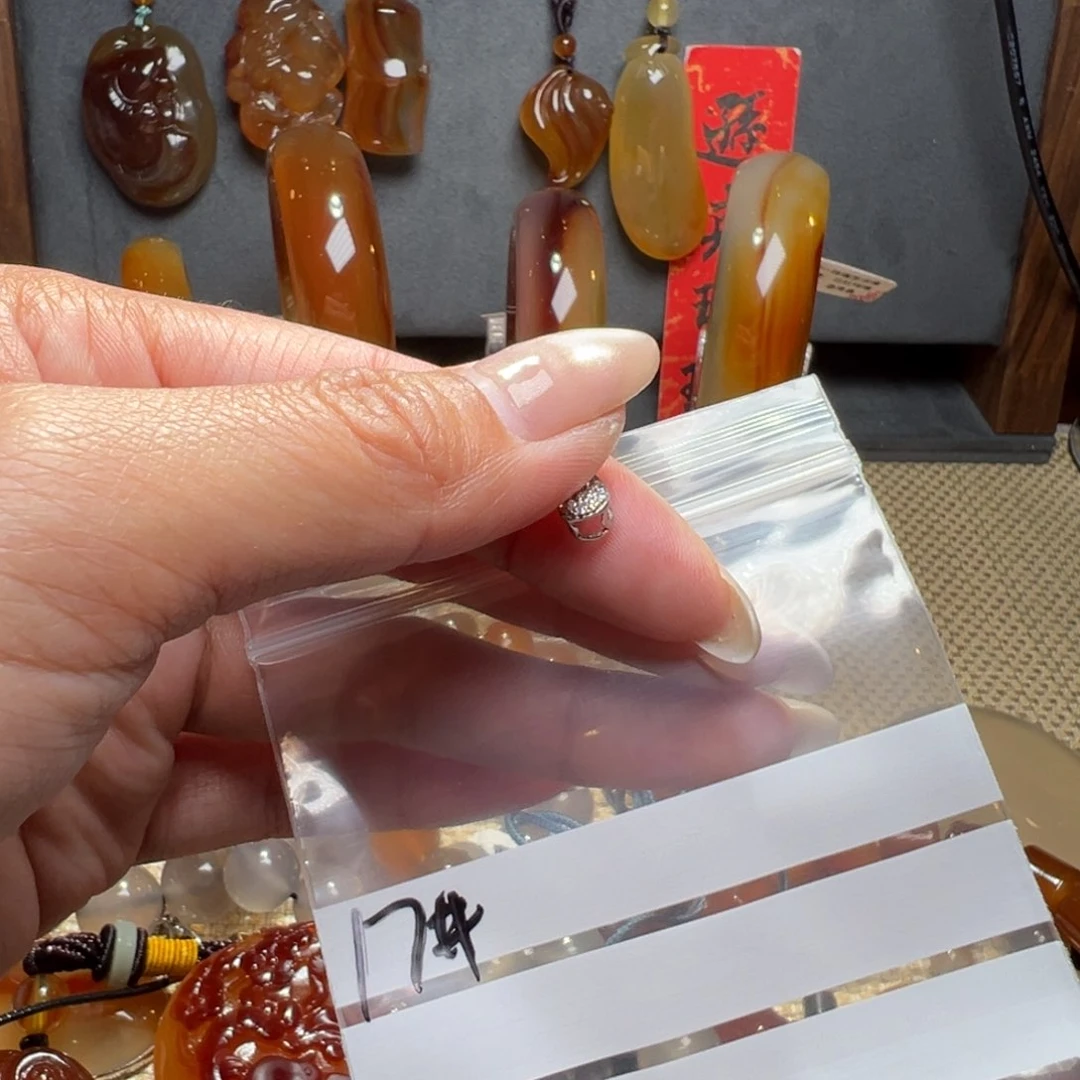 玛瑙/玉髓颈饰合金东***香17