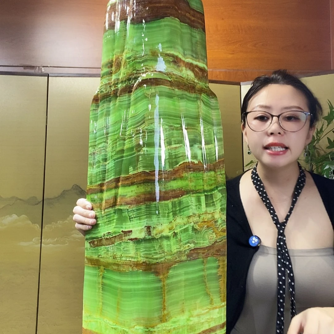 石材山水画作品摆件