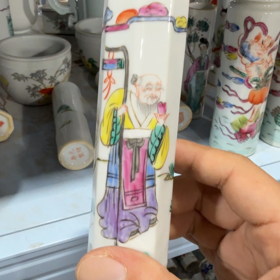 瓷片摆件手绘瓷器全部处理