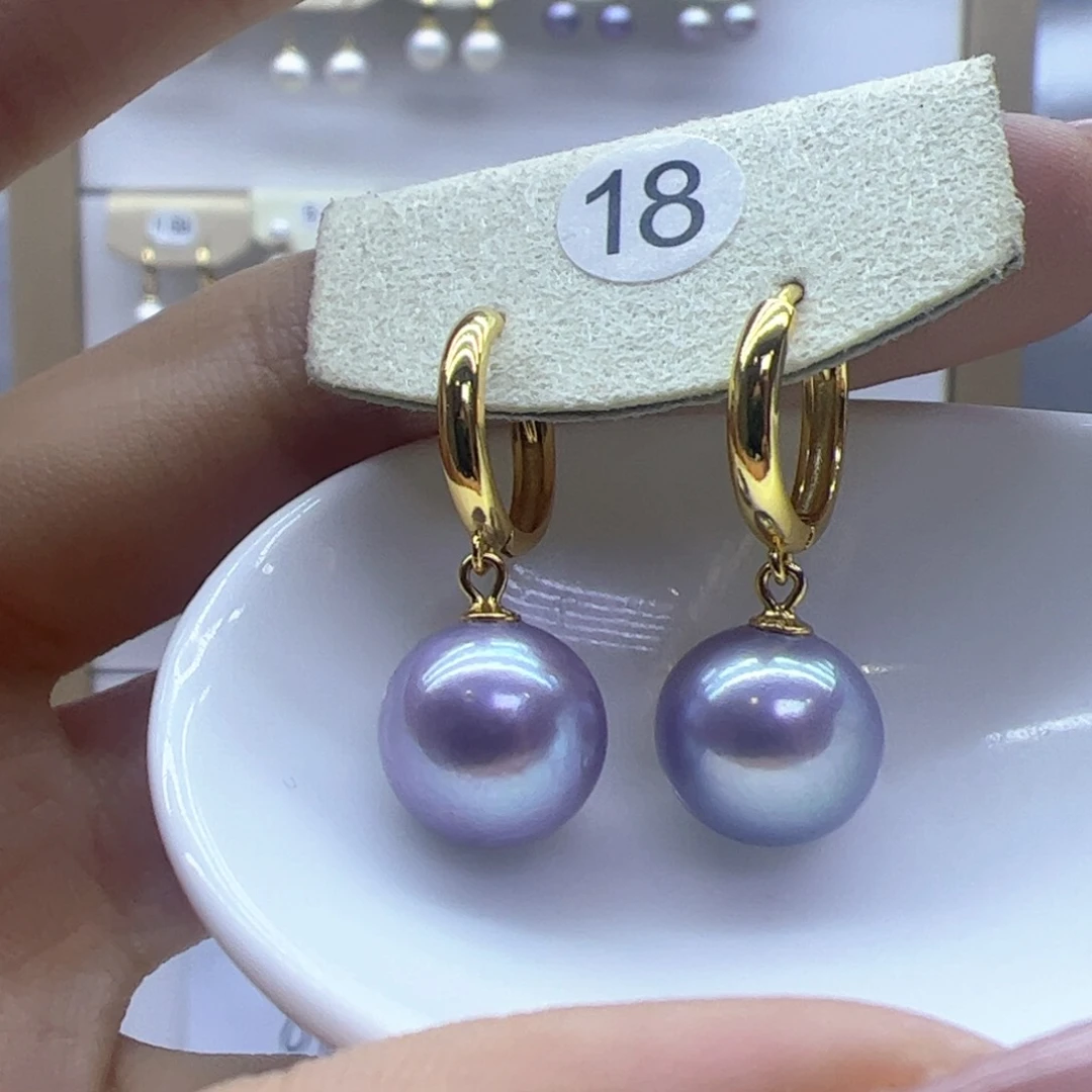 淡水珍珠耳饰银S925镶嵌