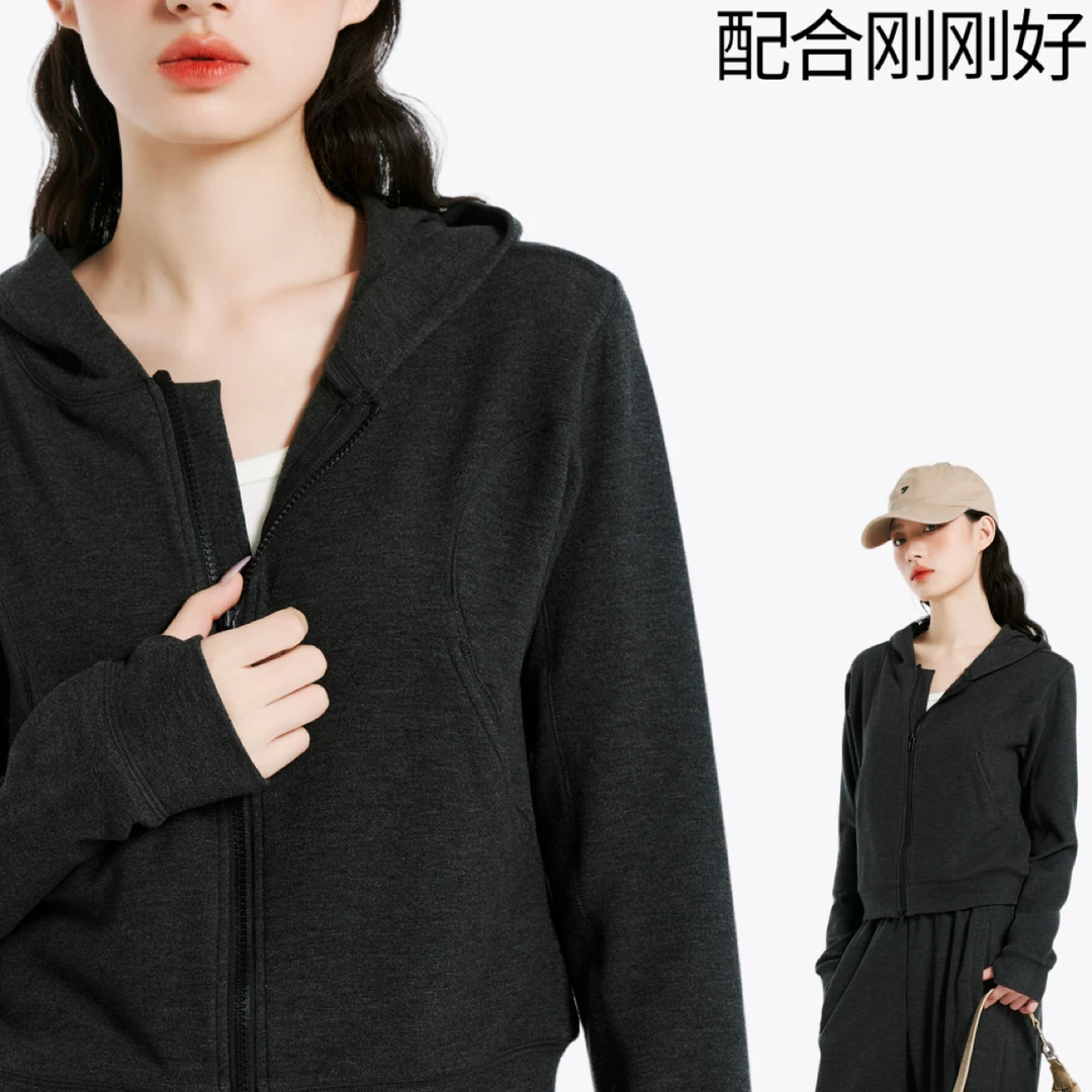 美娜舒丹-色柚-秋季新款连帽气质上衣-3055