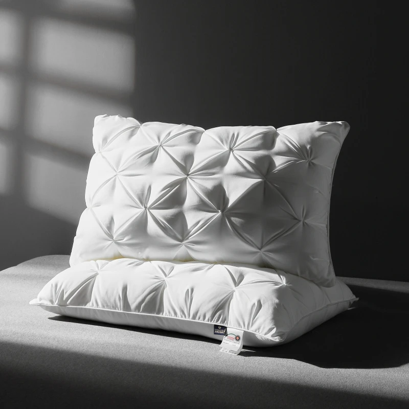 星级酒店护颈枕扭花枕芯家用枕男士高枕护颈助眠女士用