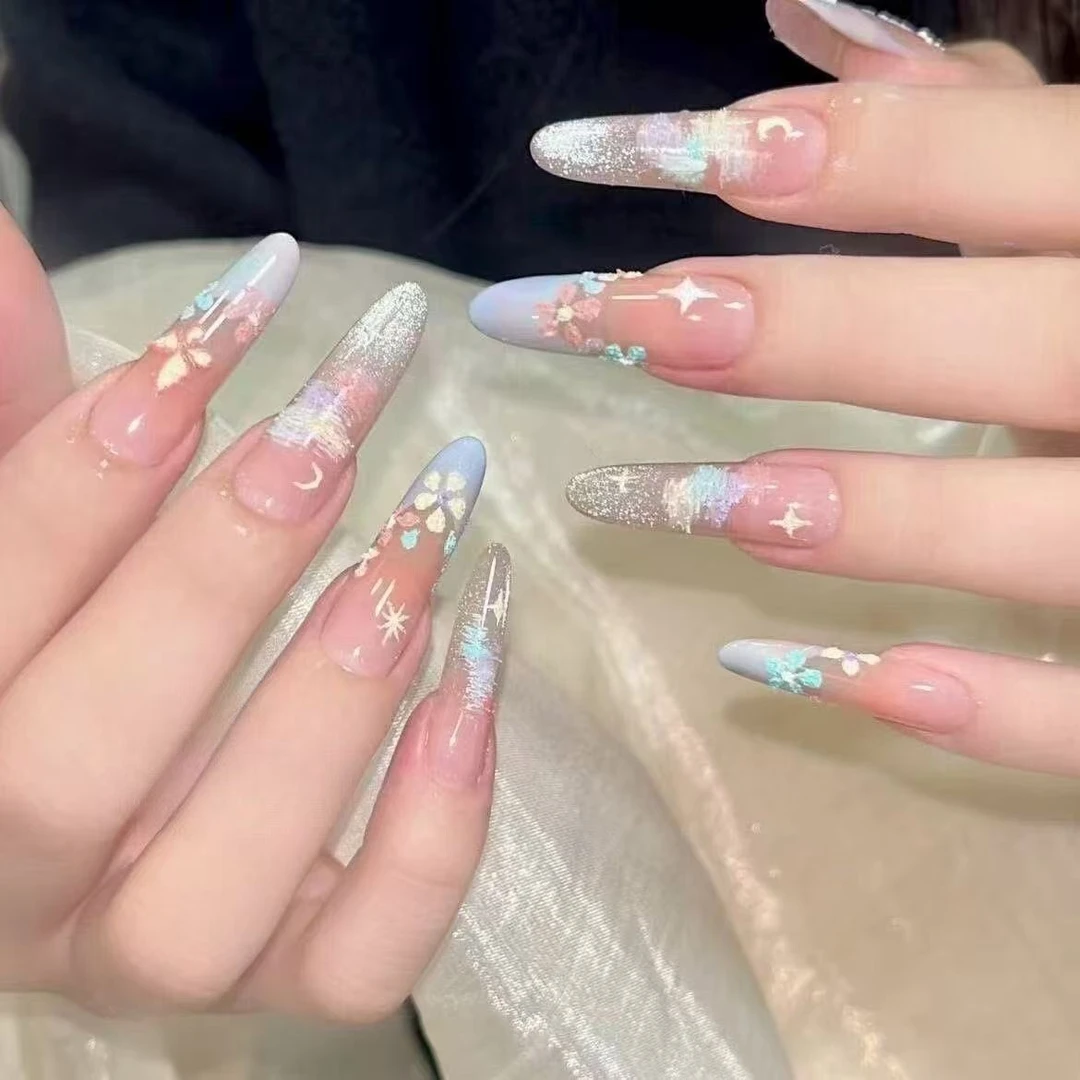 手工美甲贴片穿戴甲法式高级显白少女心氛围感ins辣妹学生