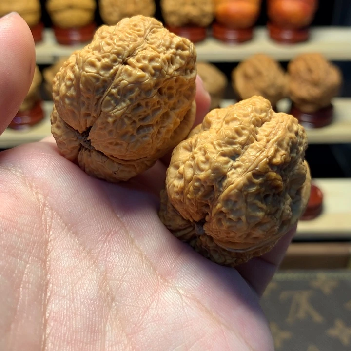 李***杉把件文玩核桃42龙脊蟾王