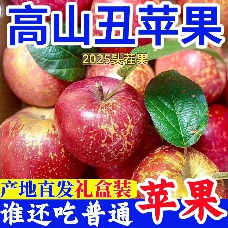 【昭通苹果】云南昭通丑苹果冰糖心红富士新鲜丑苹果当季彩箱包邮