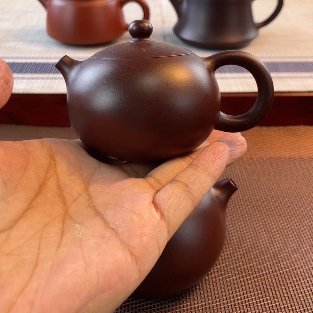 紫砂壶原矿紫泥西施120cc