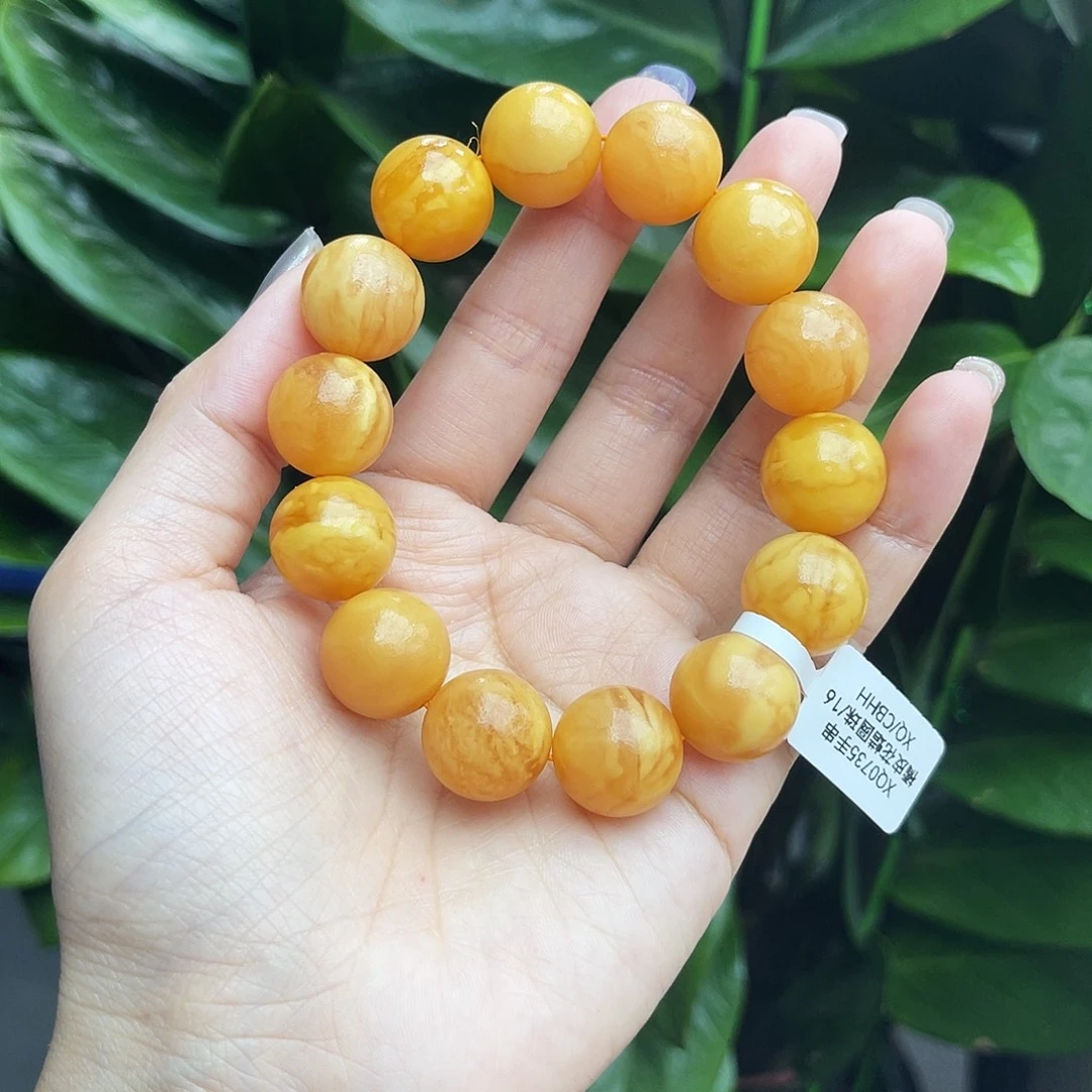 琥珀未镶嵌手链16 m多样性发其一