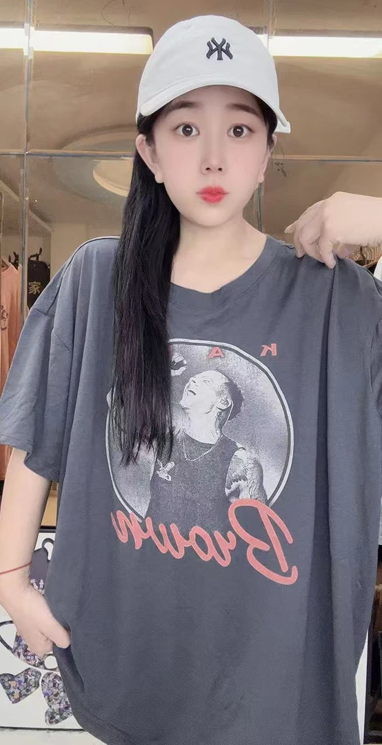 外贸纯棉高级灰歌手