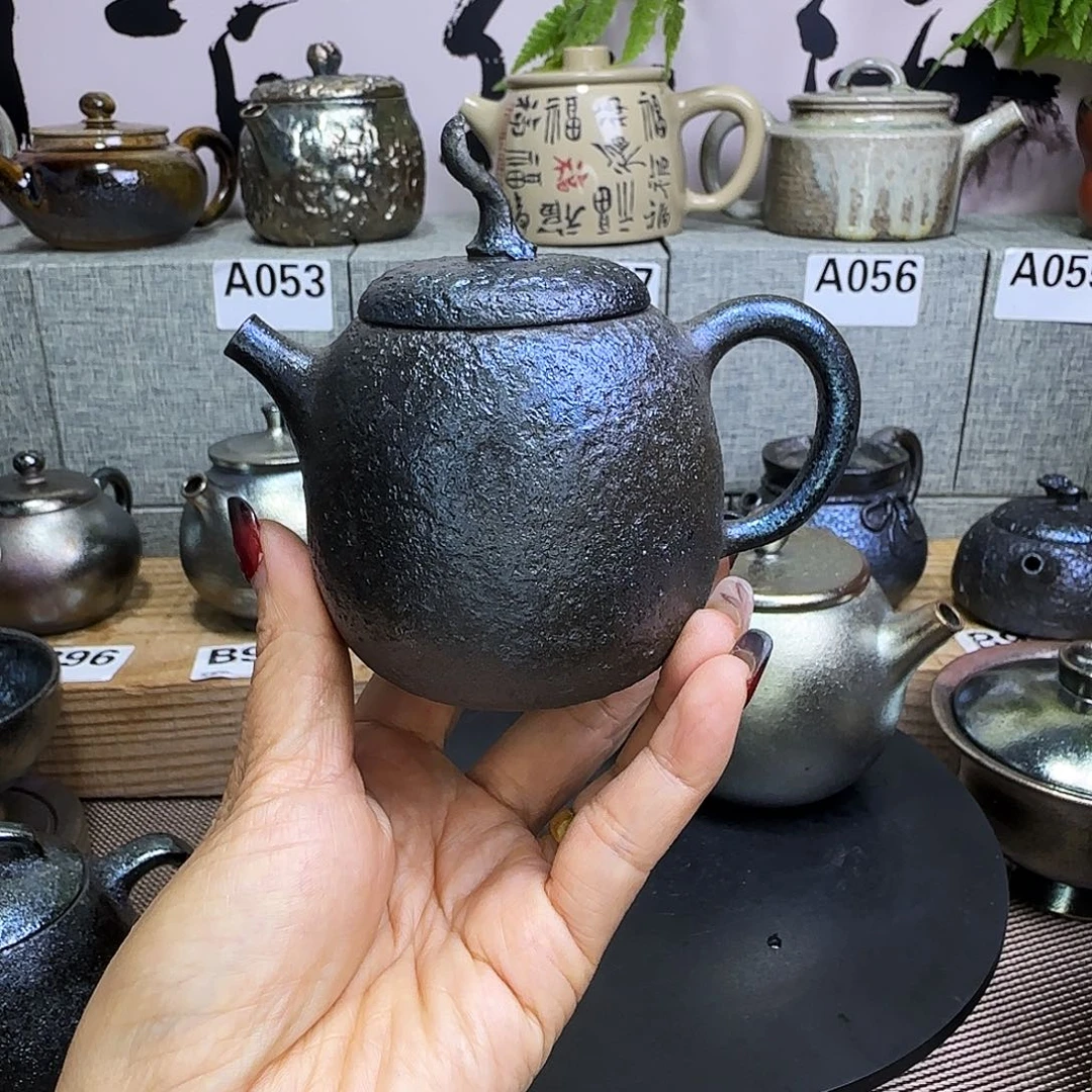 壶孽建水紫陶柴烧壶