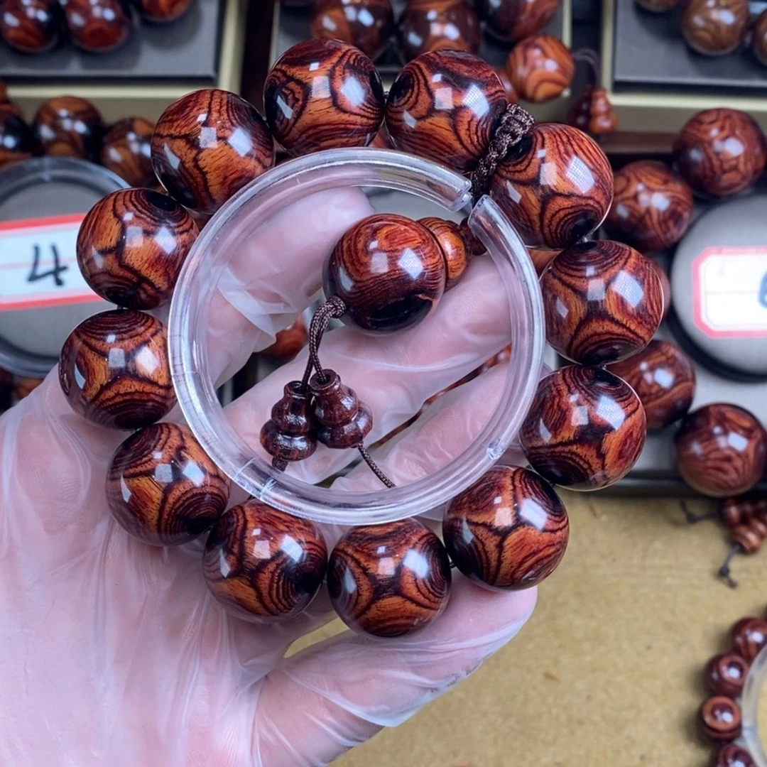 东***往黄花梨/降香黄檀木质手串手工制作