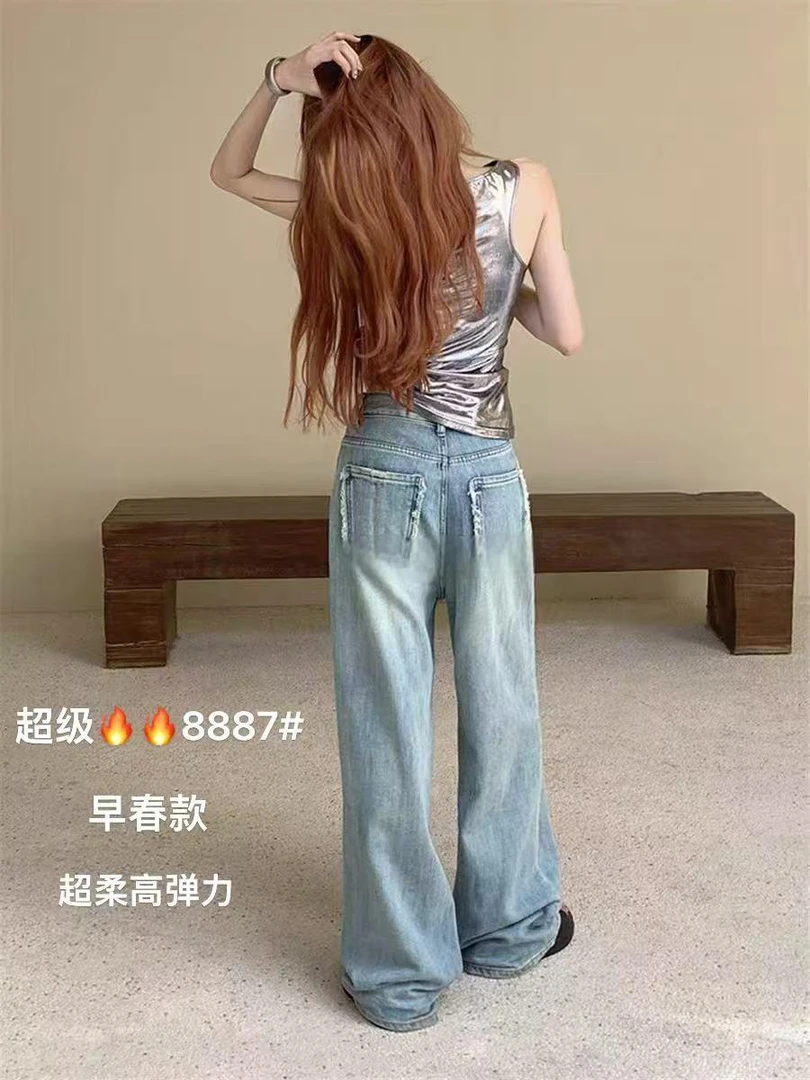 8887 女士早春新款牛仔裤 F85