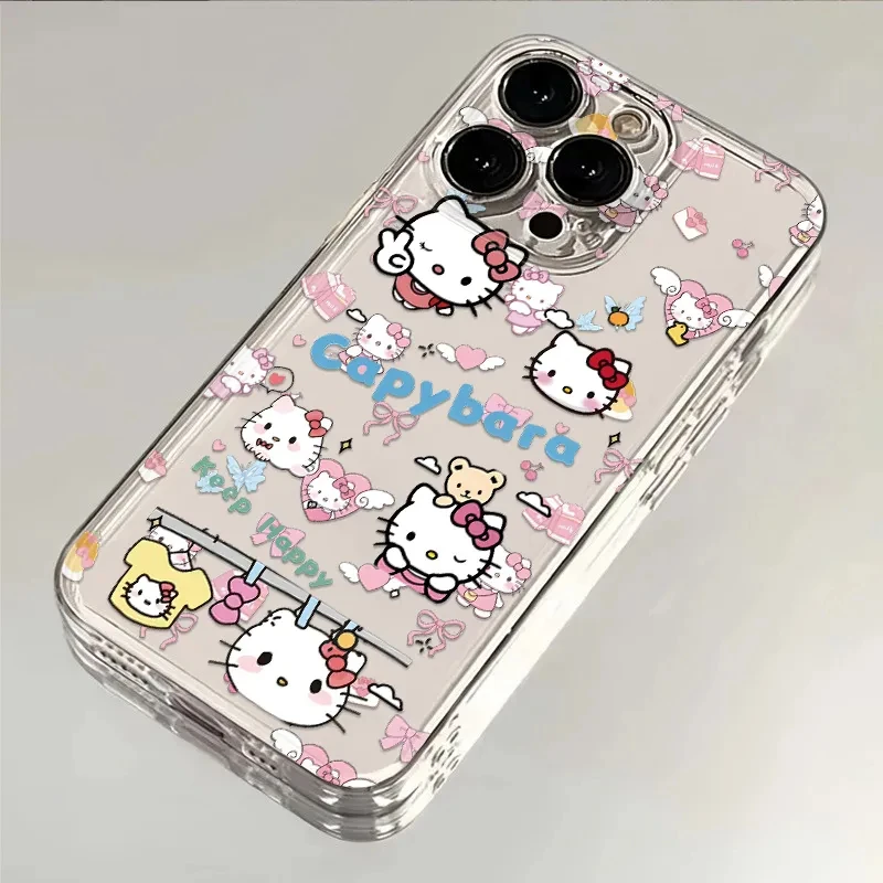 创意爱心凯蒂适用iphone16苹果15手机壳小米OPPO华为VIVO荣耀一加