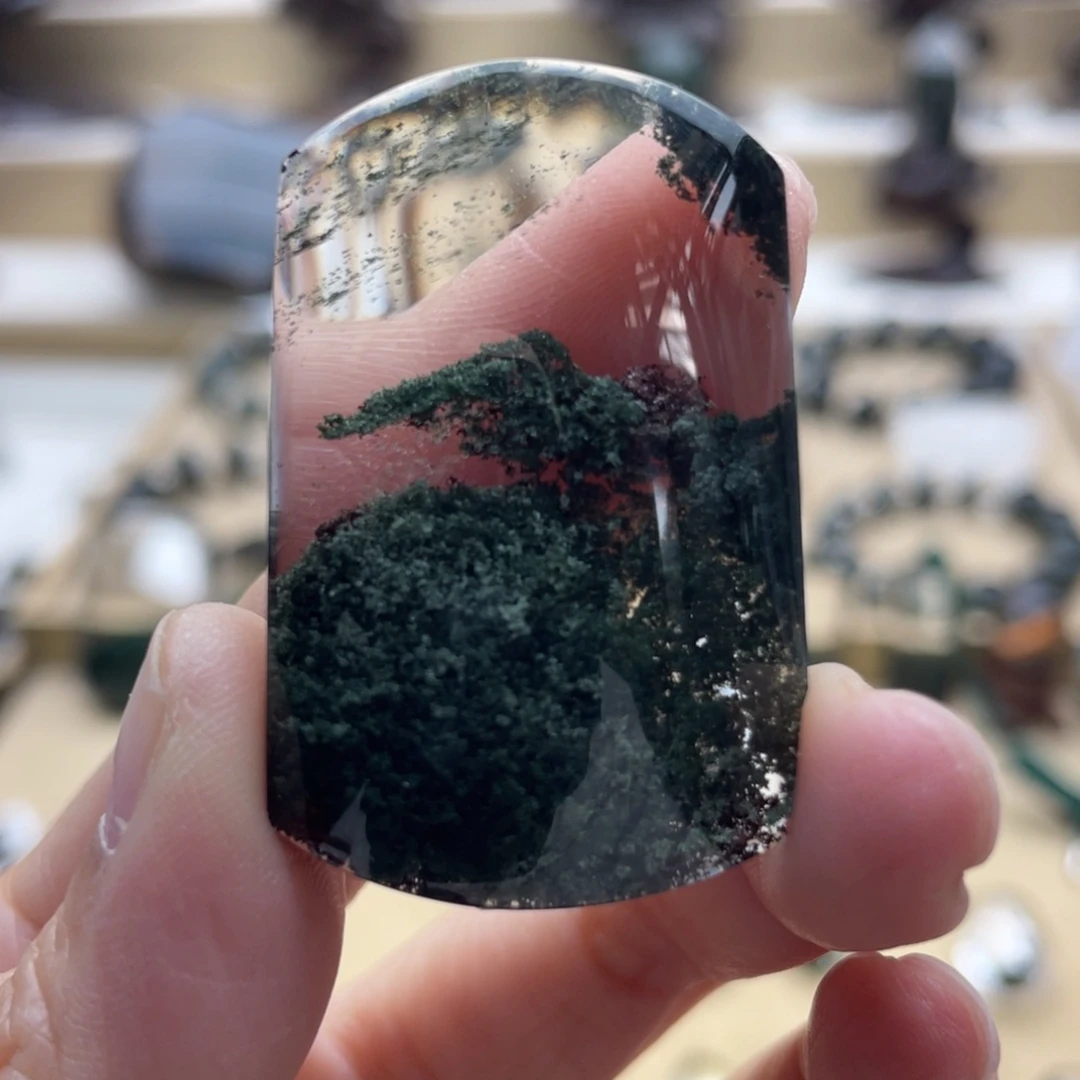 水晶颈饰未镶嵌绿幽灵吊坠