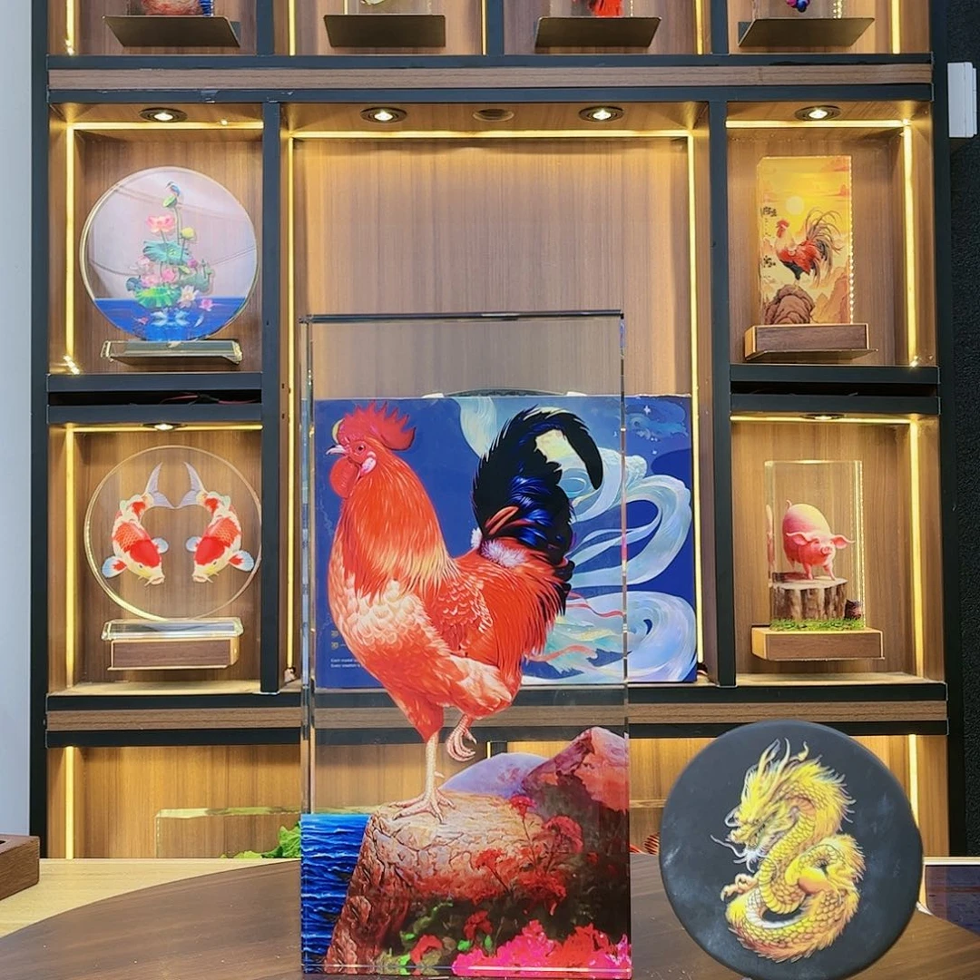 【闪购商品】人造水晶路****想大红公鸡
